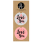 Love You - Car Coaster Set of 2