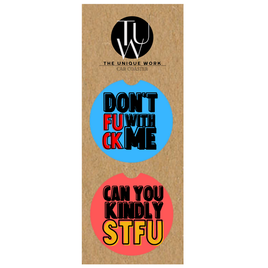 Funny & Inappropriate - Car Coaster Set of 2