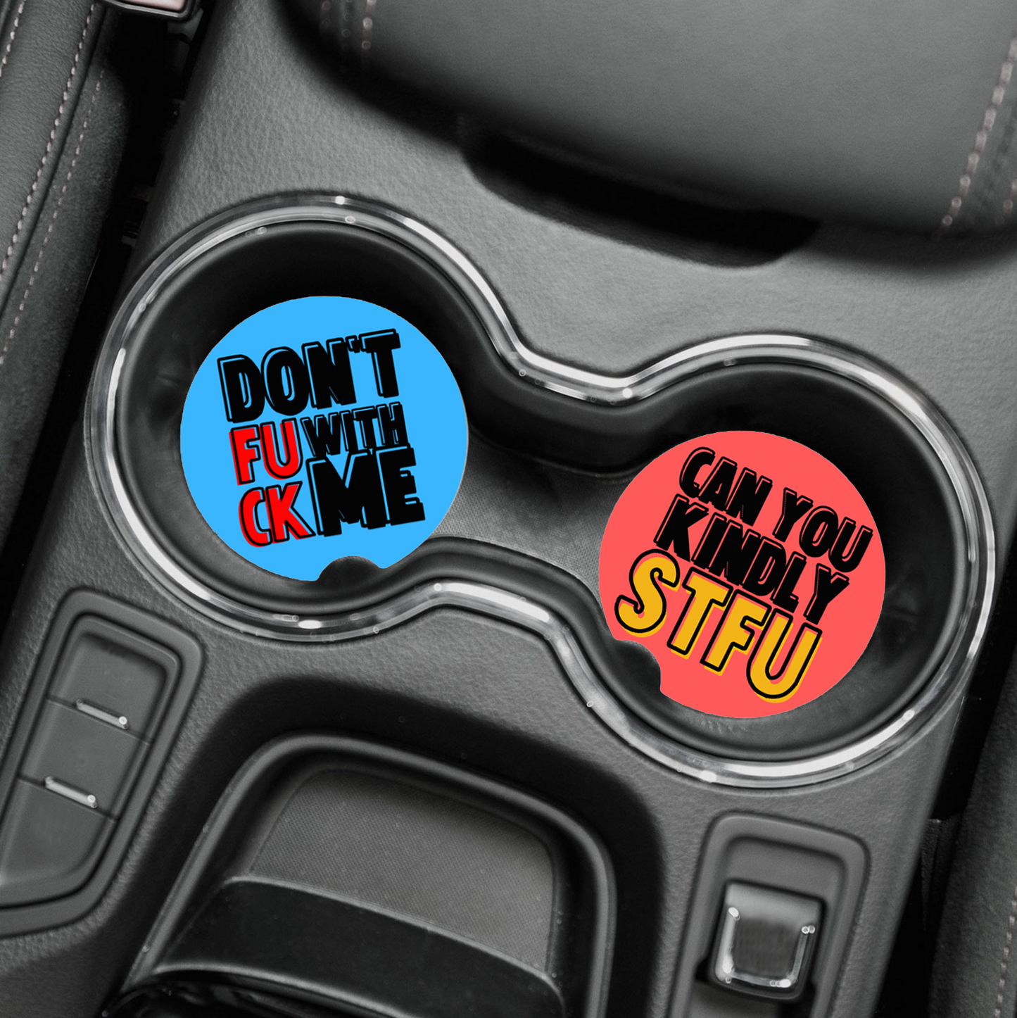 Funny & Inappropriate - Car Coaster Set of 2