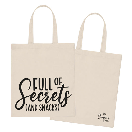 Full Of Secrets And Snacks - Tote Bag