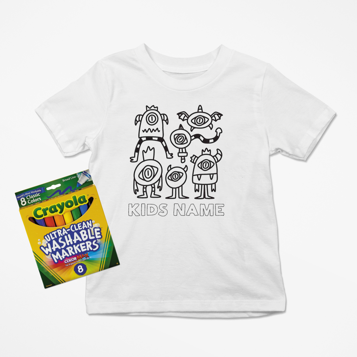 Cute Kawaii Monster - Color Me Tee