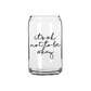 Its ok not to be okay - Beer Can Glass