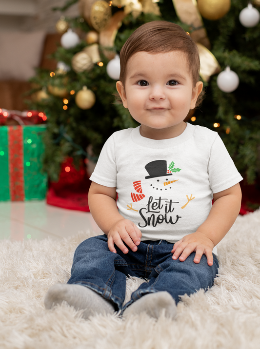 Snowman Let it Snow - Baby Onesie